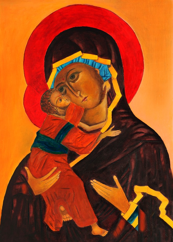 Ikona Matki Bożej Włodzimierska obraz olejny