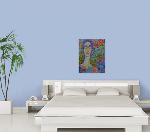 Sen impresja - oryginalny obraz olejny na płótnie 50 x 65 cm