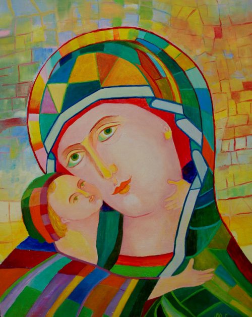 Obrazy religijne na ścianę - Madonna z Dzieciątkiem obraz religijny