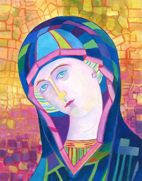 Ikona Madonna z Dzieciątkiem Włodzimierska obraz olejny