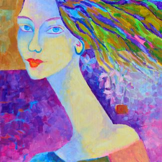 Obraz olejny portret kobiety: Jaśmina