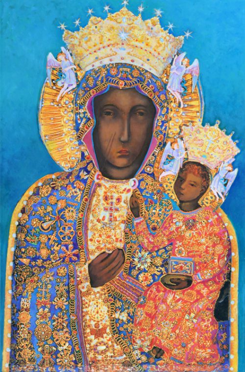 Ikona Matki Boskiej Częstochowskiej w sukni