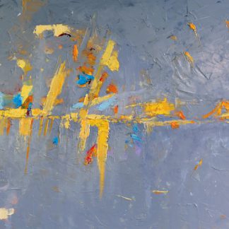 Abstrakcja obraz szary olejny ręcznie malowany