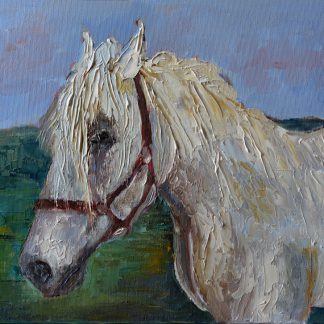 Obraz olejny koń ręcznie malowany 30 x 40