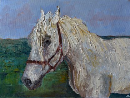 Obraz olejny koń ręcznie malowany 30 x 40