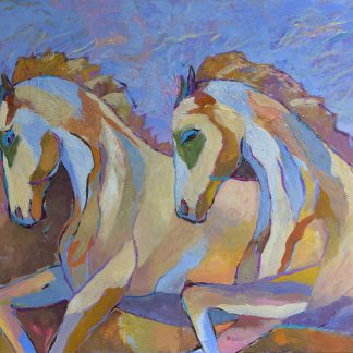 Konie w galopie obraz na płótnie nowoczesne obrazy 80 x 100