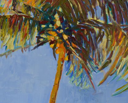 Obraz olejny palma