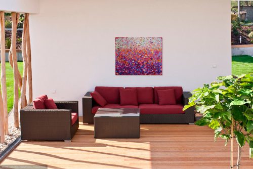 obraz czerwony abstrakcyjny