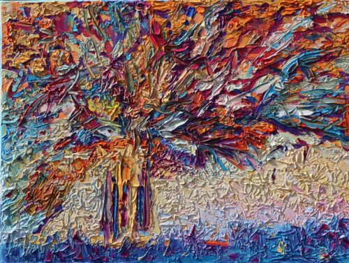 Pejzaż impasto szpachelka