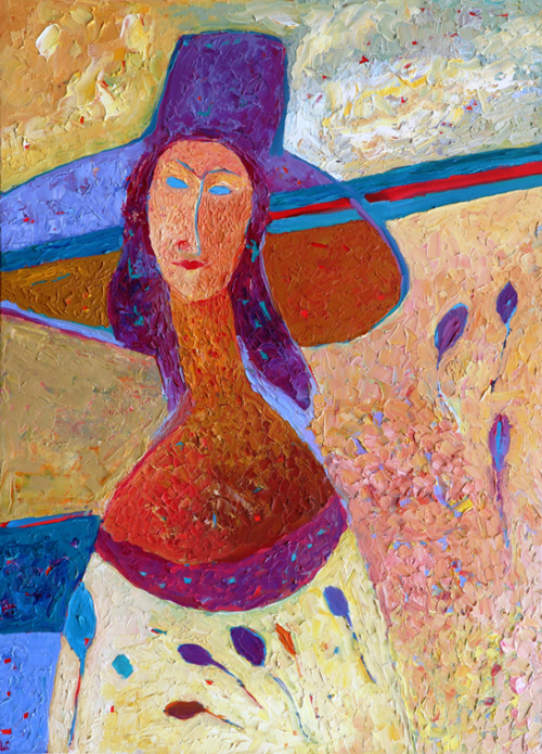 obraz postać kobiety Modigliani